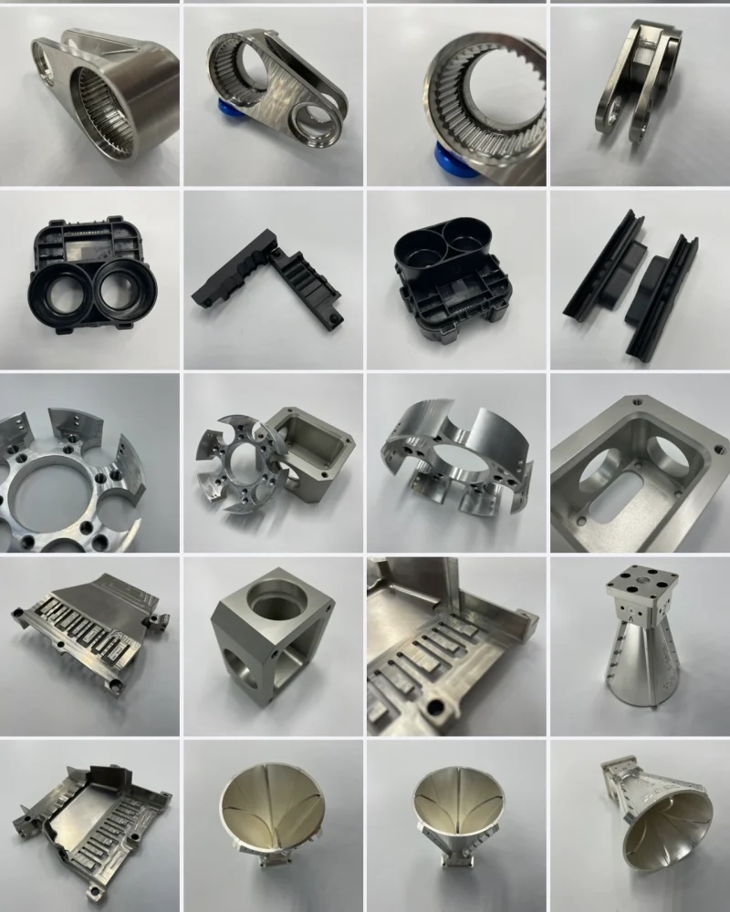 A wide range of precision CNC components in various shapes and sizes for OEM needs.