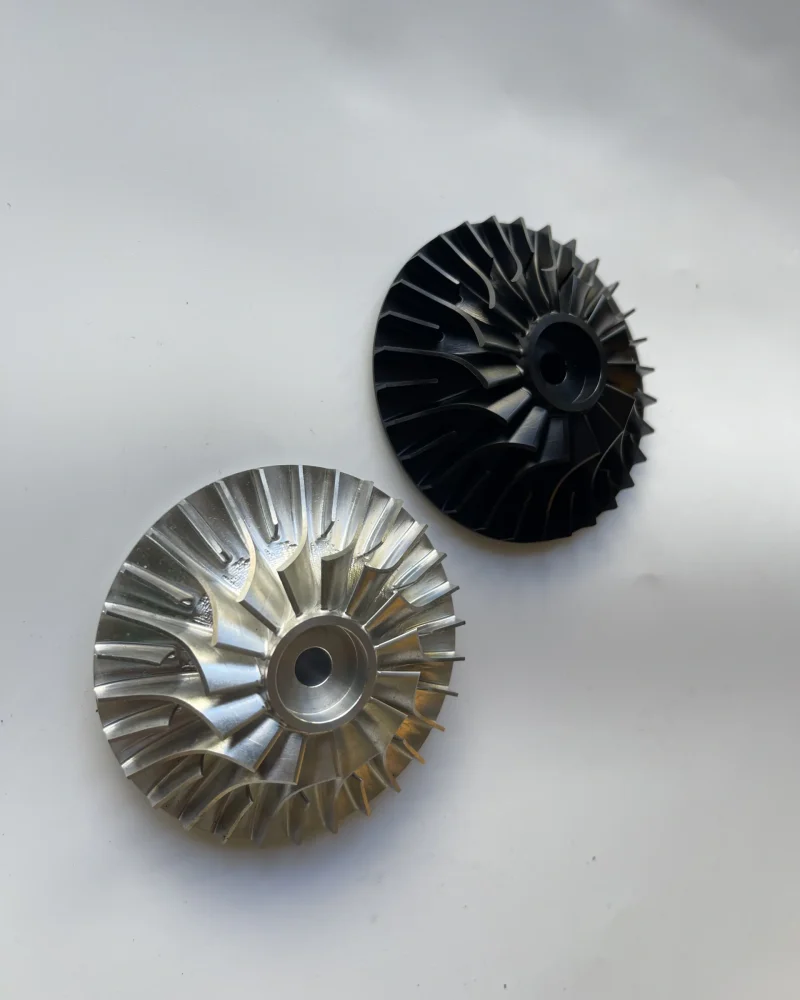 High-speed CNC impellers for turbo machinery and HVAC equipment.